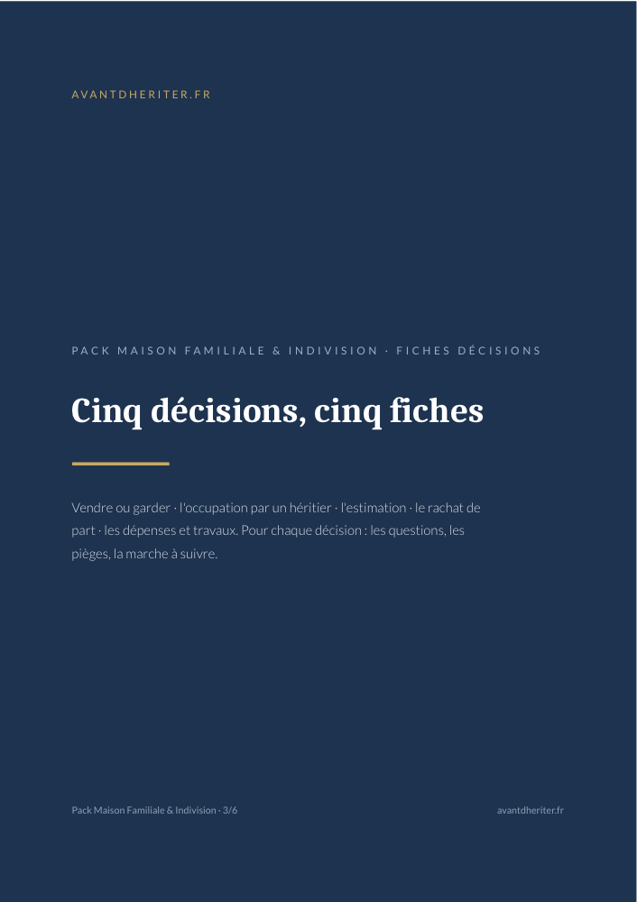 Aperçu — Fiches décisions